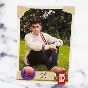 Zayn Malik One Direction Official Trading Card #37 Panini Brand 2013